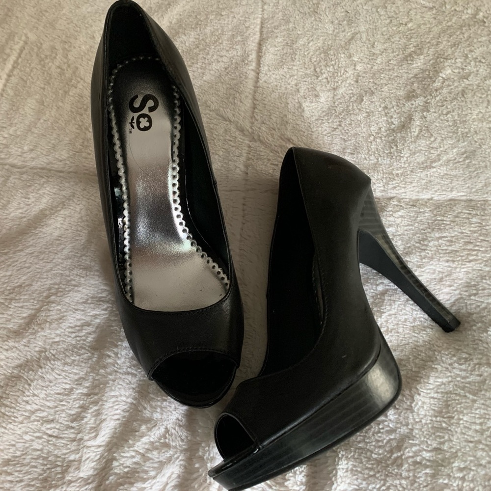 Open toe heel